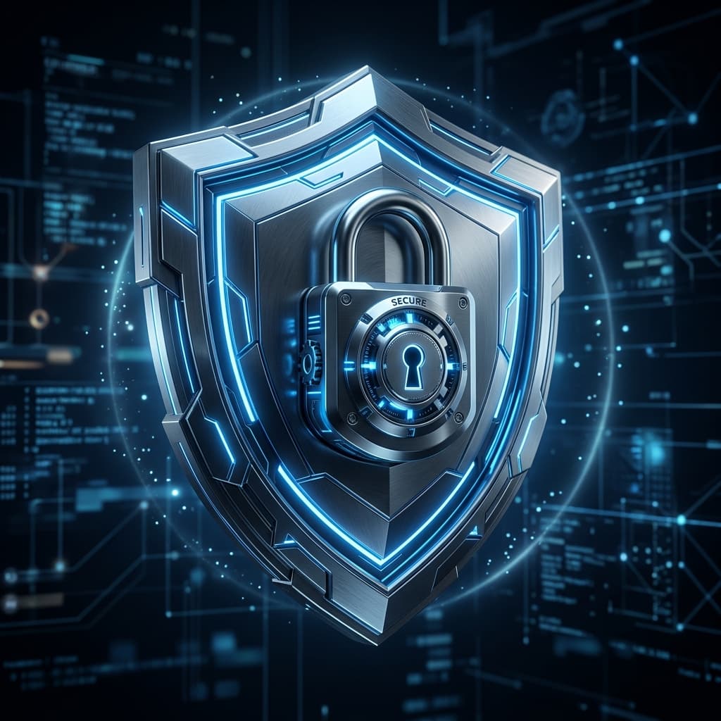 Security shield illustration